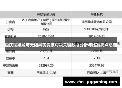 重庆铜梁龙与无锡吴钩竞技对决关键数据分析与比赛亮点总结